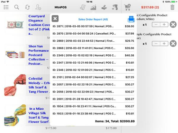 Mtnpos Report Sales Order