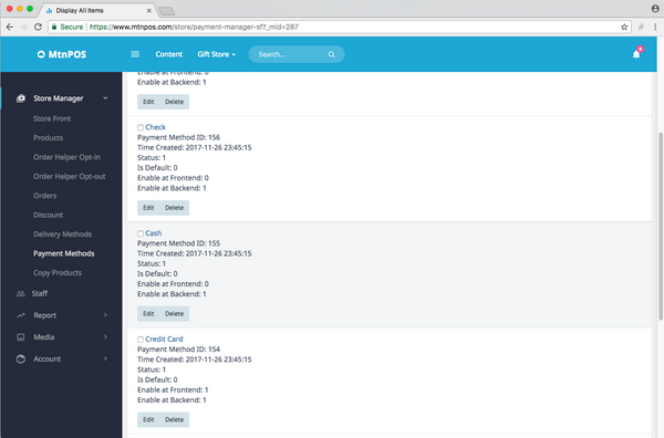 Mtnpos Store Manager Payment Methods