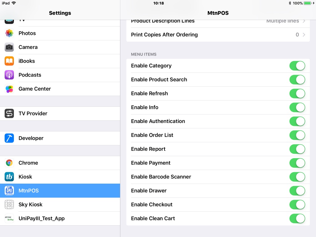 Mtnpos Report Enable Drawer Control